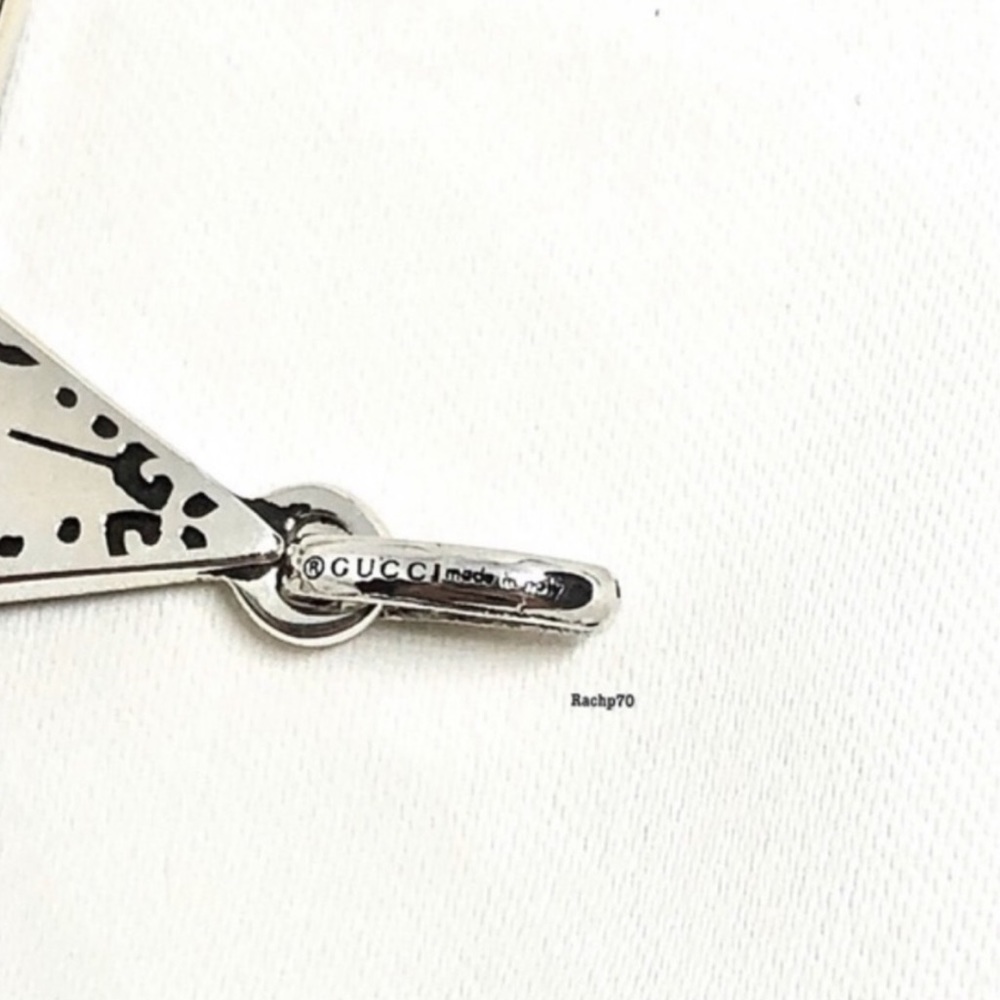New Gucci Ghost Navy GG Star Charm + Free Chain - Picture 7 of 10
